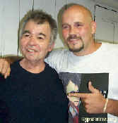 artist John Prine with artist Jason Sefrhans